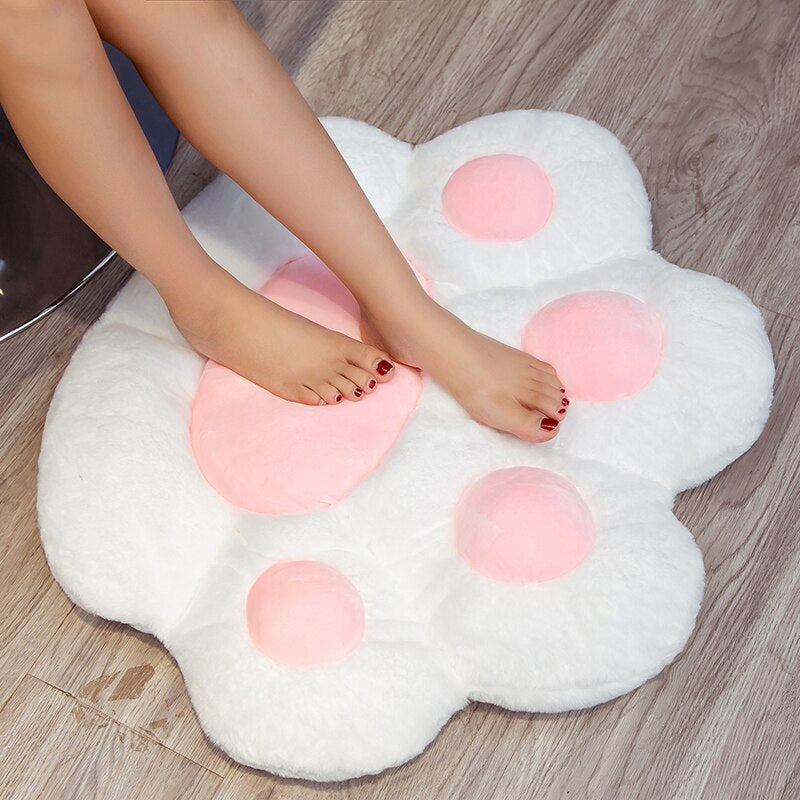 Kawaii Cat Paw Plush Floor Cushion - 70*60cm