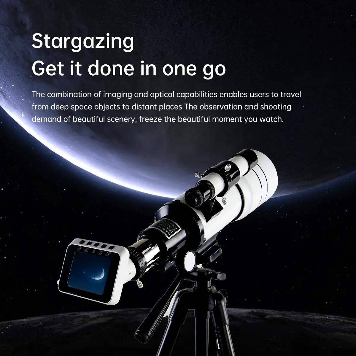 70mm Large Aperture Monocular Astronomical Telescope With Electronic Eyepiece - ToylandEU