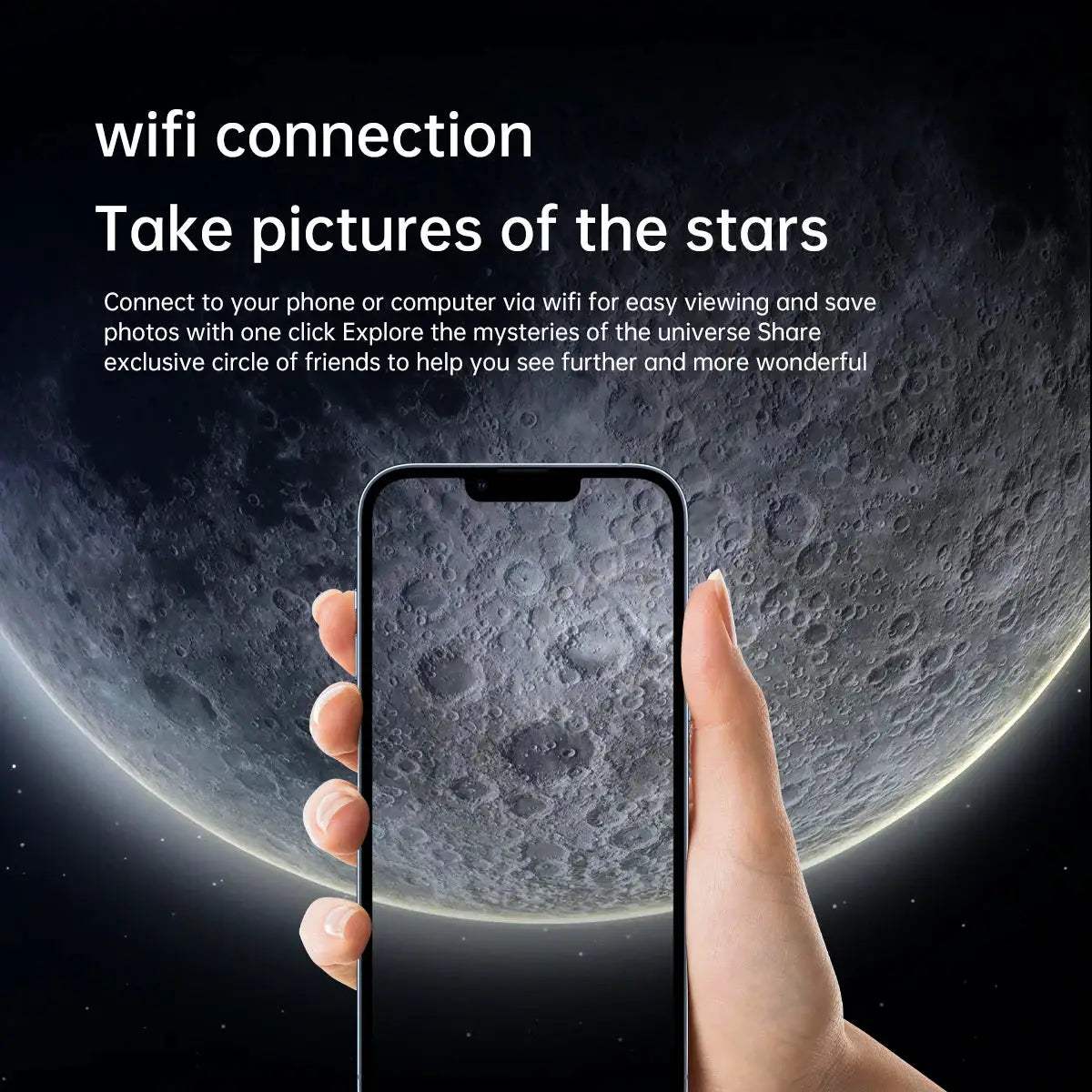 70mm Large Aperture Monocular Astronomical Telescope With Electronic Eyepiece - ToylandEU