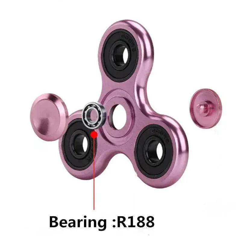  70mm Triangle Finger Aluminum Alloy Metal Spinner No Box -  ToylandEU™