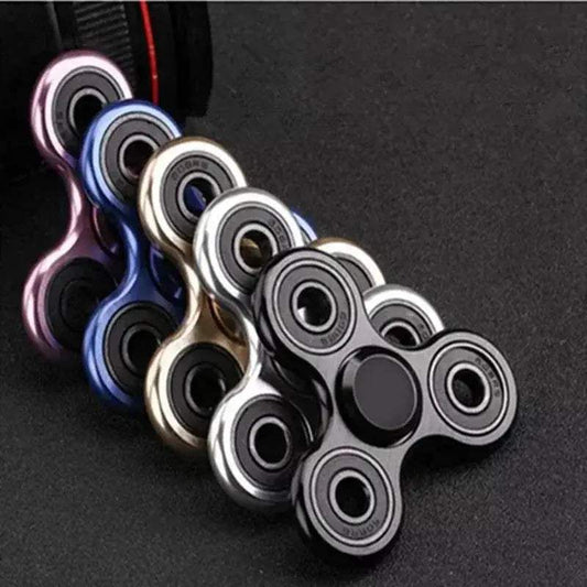 70mm Triangle Finger Aluminum Alloy Metal Spinner No Box - ToylandEU