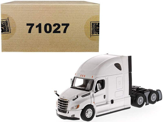 Freightliner New Cascadia Sleeper Cab Truck Tractor Pearl White | 1/50 Diecast Model Tractor | Diecast Masters | Collector Quality