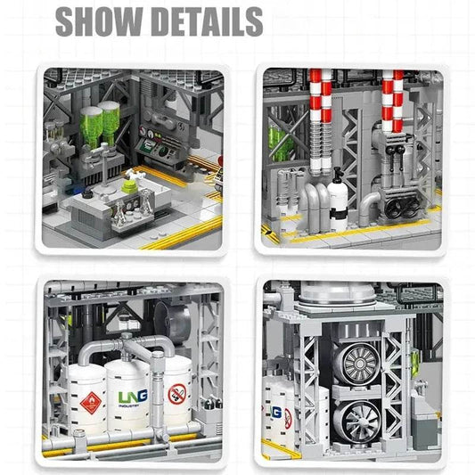717PCS Chemical Plant Building Blocks Toys for Kids Gifts - ToylandEU