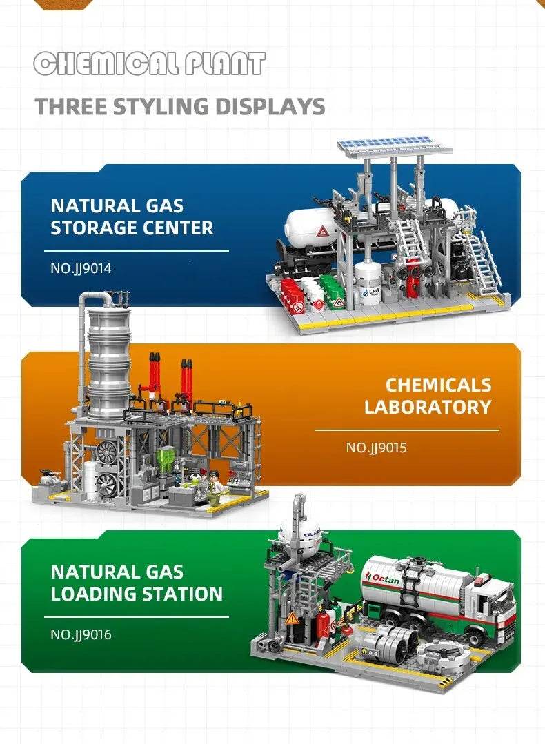 717PCS Chemical Plant Building Blocks Toys for Kids Gifts - ToylandEU