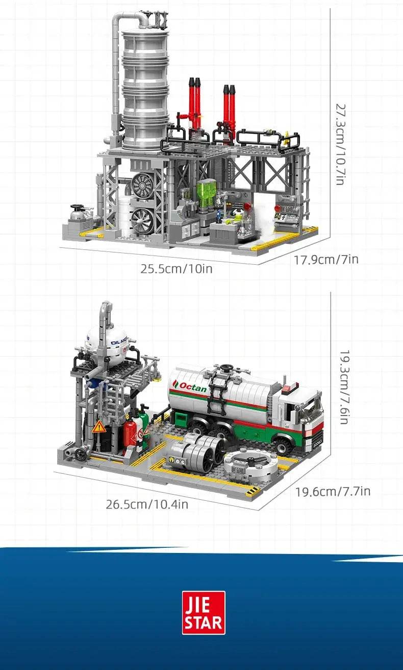 717PCS Chemical Plant Building Blocks Toys for Kids Gifts - ToylandEU