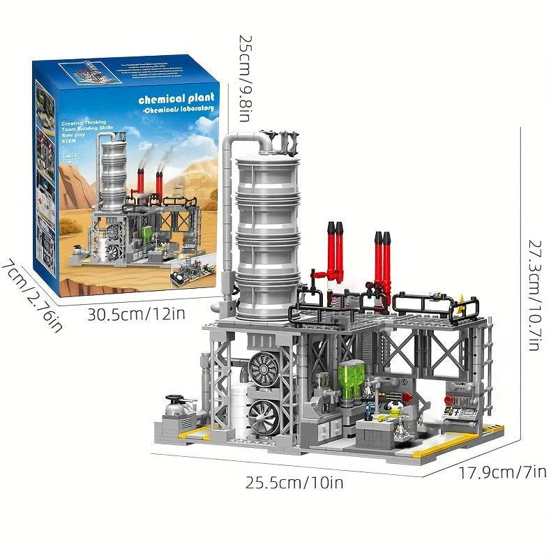 717PCS Chemical Plant Building Blocks Toys for Kids Gifts - ToylandEU
