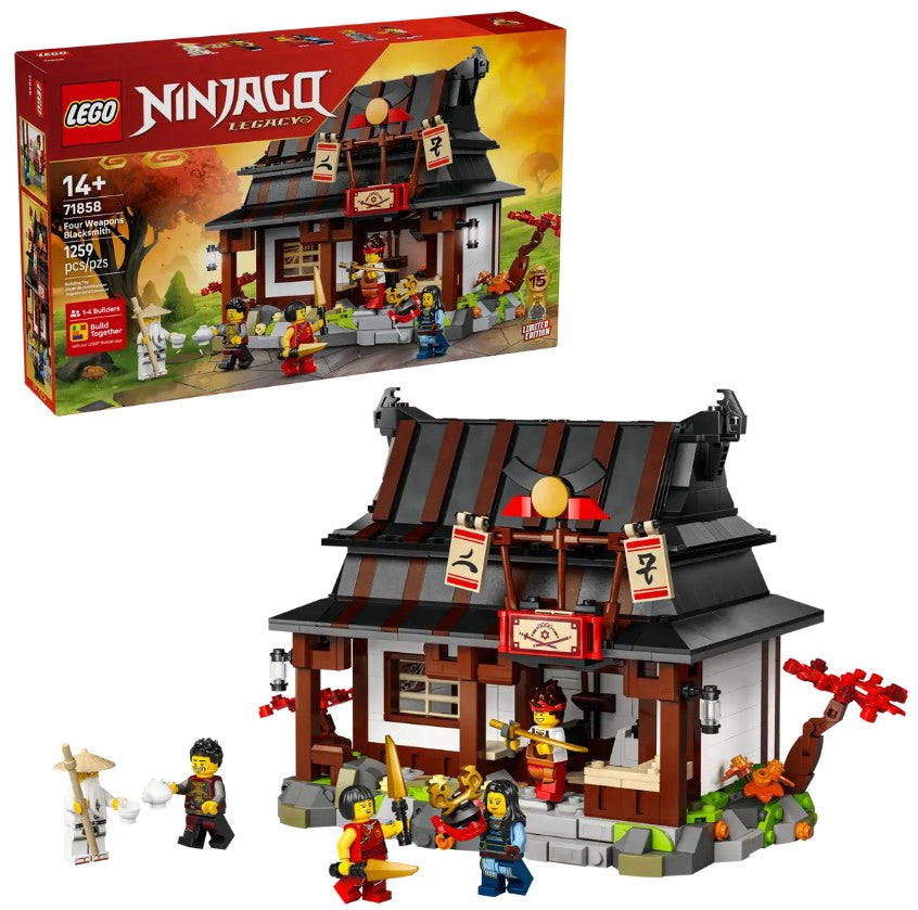 LEGO® NINJAGO Four Weapons Blacksmith Set | 1,259 Pieces | Ages 11+