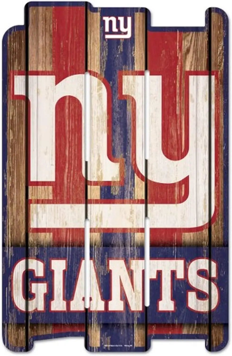 New York Giants Sign 11x17 Wood Fence Style