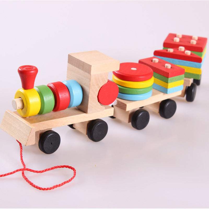 Wooden Three-Section Train Toy | Ages 1-6