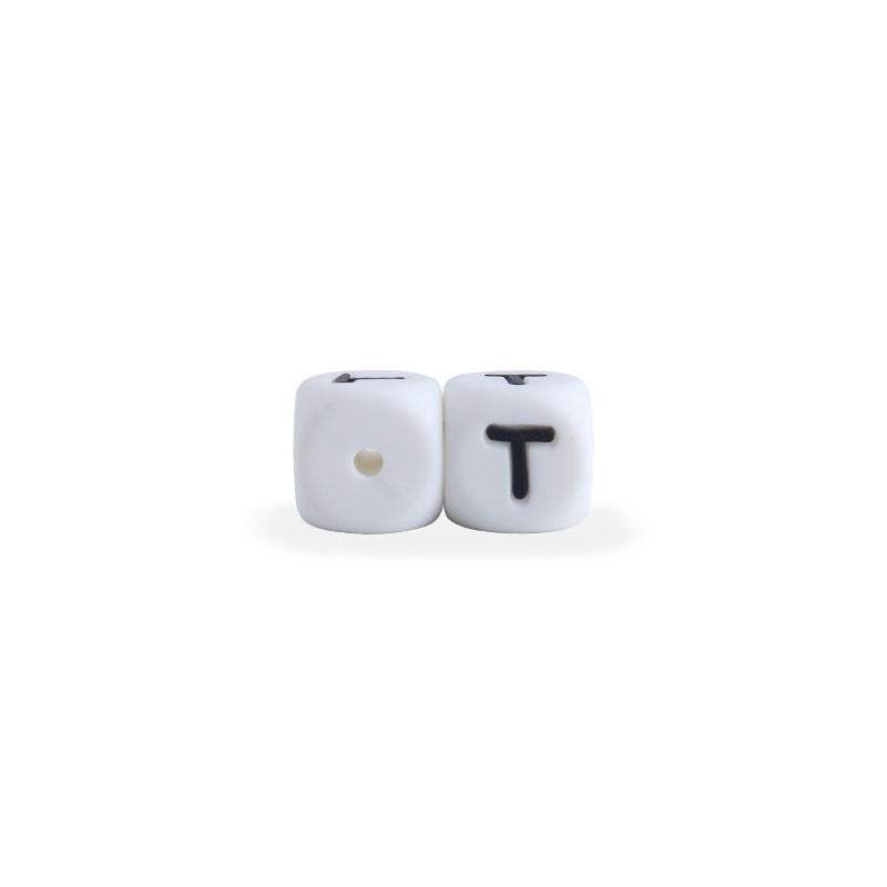 Silicone Letter Beads For Pacifier Chains | 12 mm