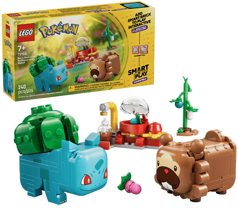 LEGO® Pokémon Berry Bash Building Set | 240 Pieces | Bulbasaur And Bidoof