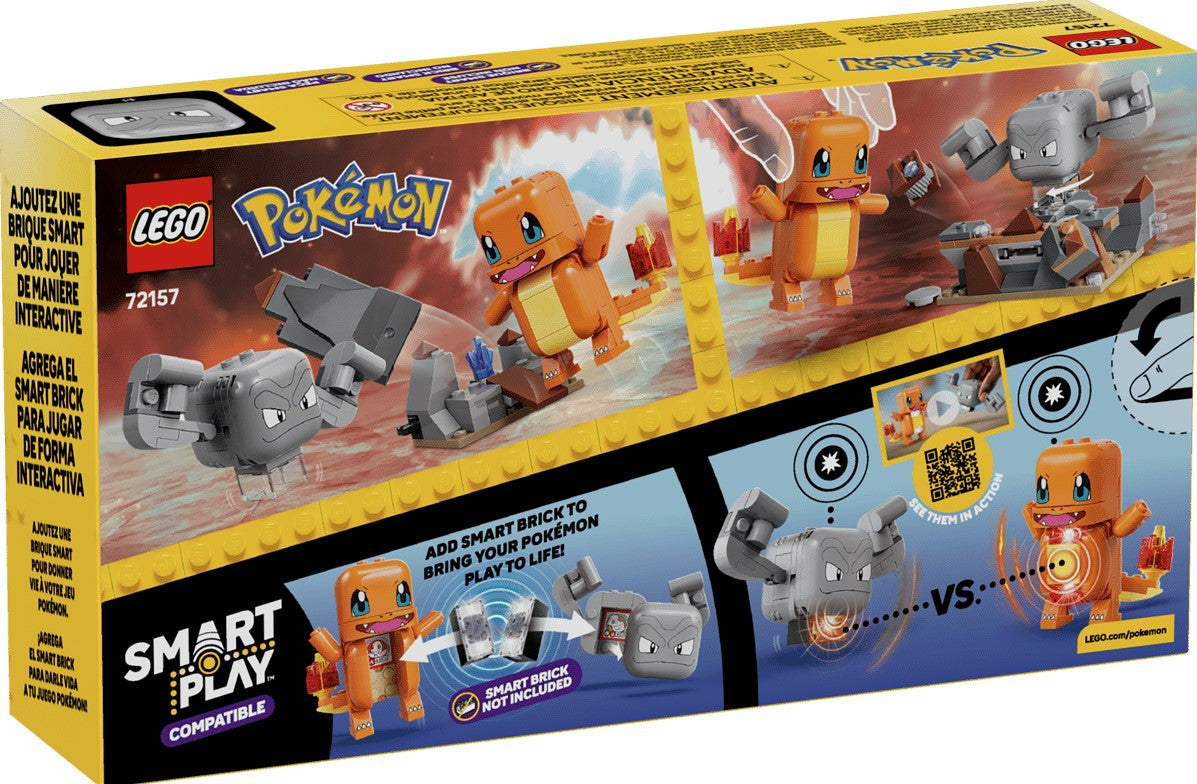 LEGO® Pokémon SMART Play Set | Charmander And Geodude | 198 Pieces