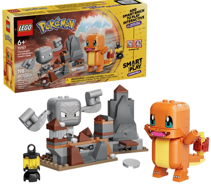 LEGO® Pokémon SMART Play Set | Charmander And Geodude | 198 Pieces