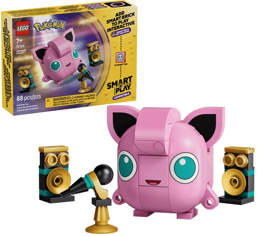 LEGO® Pokémon SMART Play Jigglypuff Concert Set | 88 Pieces | Ages 7+