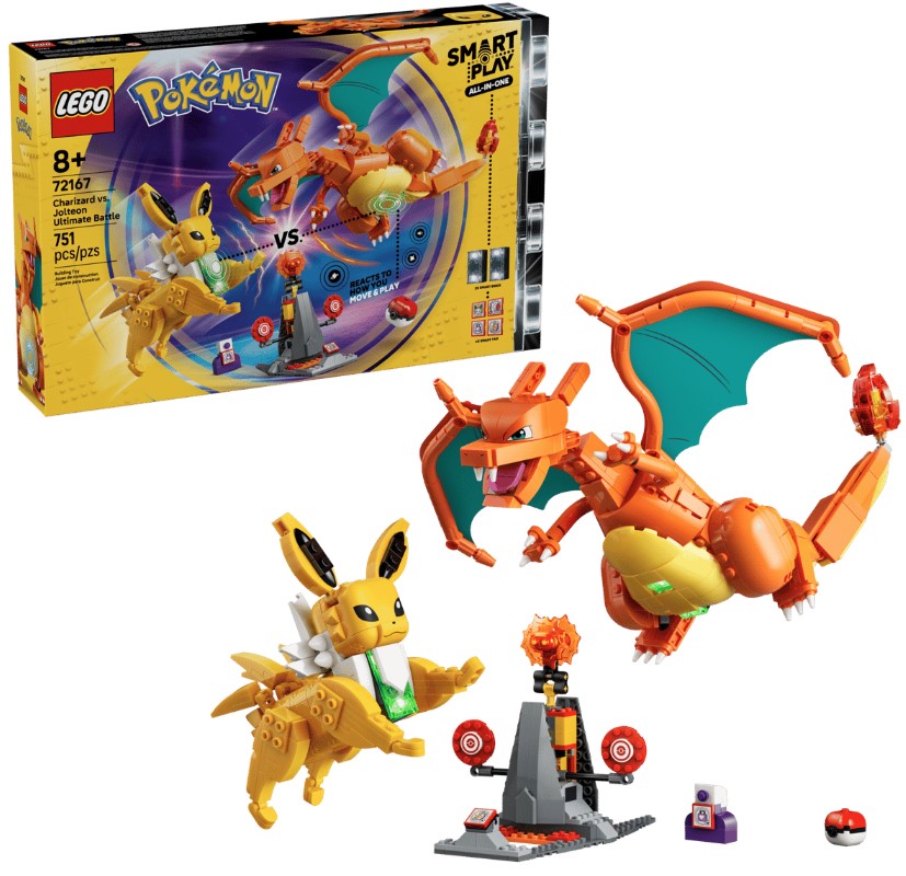 LEGO® Pokémon Building Set | 751 Pieces | Ages 8+ | Charizard Vs Jolteon