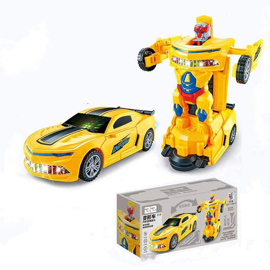 Car Deformation Robot Toy | Light, Music