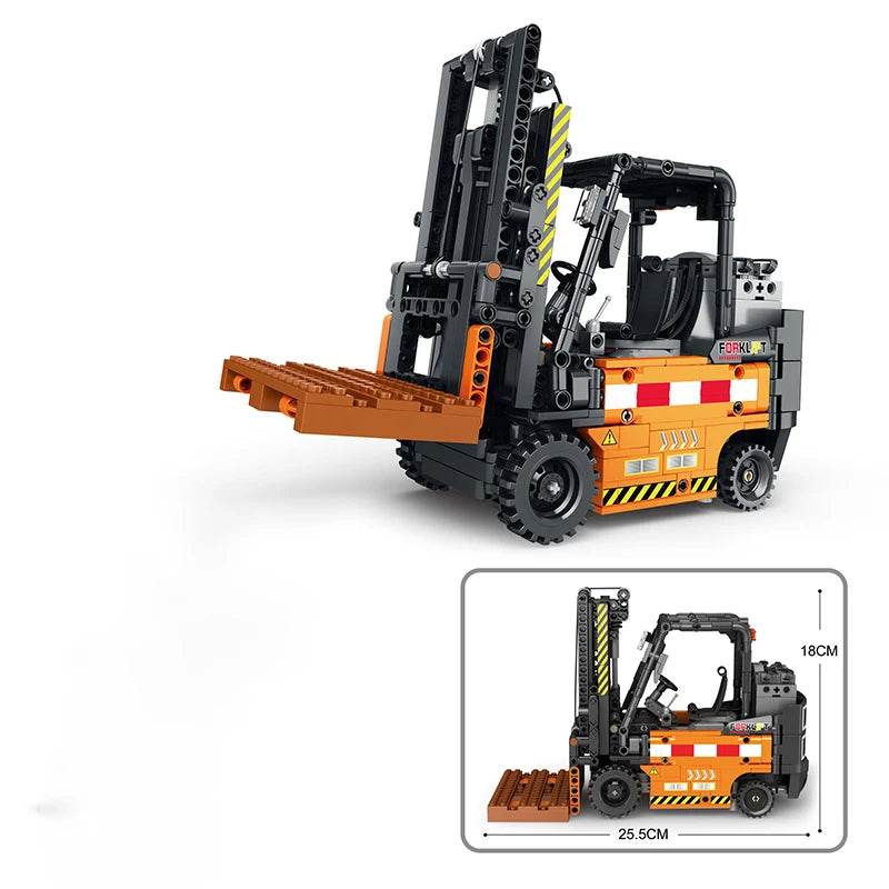 722 peças de empilhadeira de controle remoto MOC modelo blocos de construção brinquedos - ToylandEU
