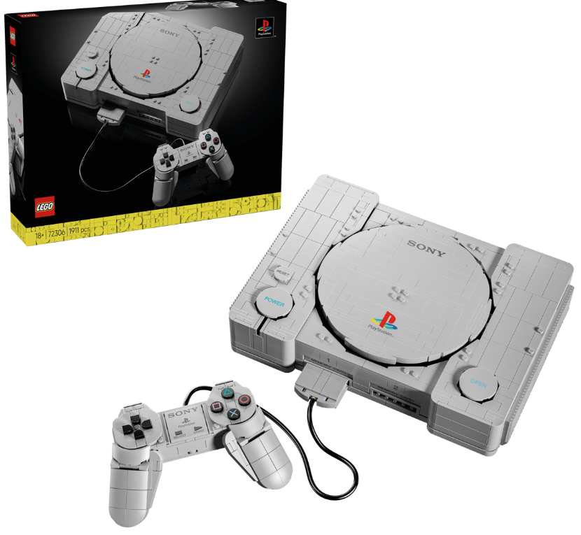 LEGO PlayStation Console Replica Building Set | 1911 Pieces | Ages 18+