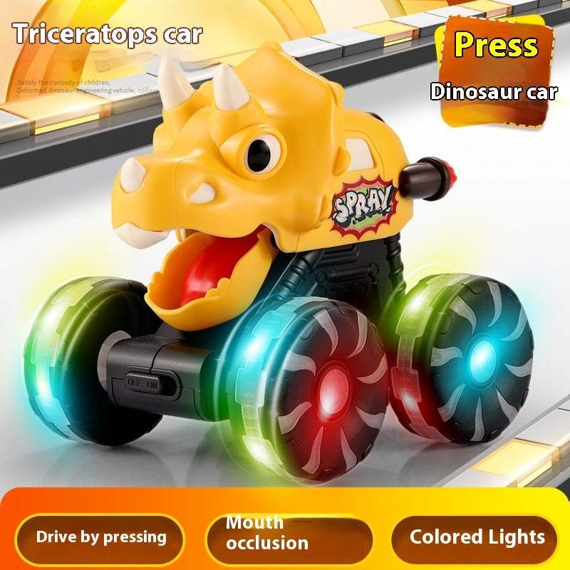 Inertial Sliding Light-Up Dinosaur Toy Car | ABS | Play Vehicles
