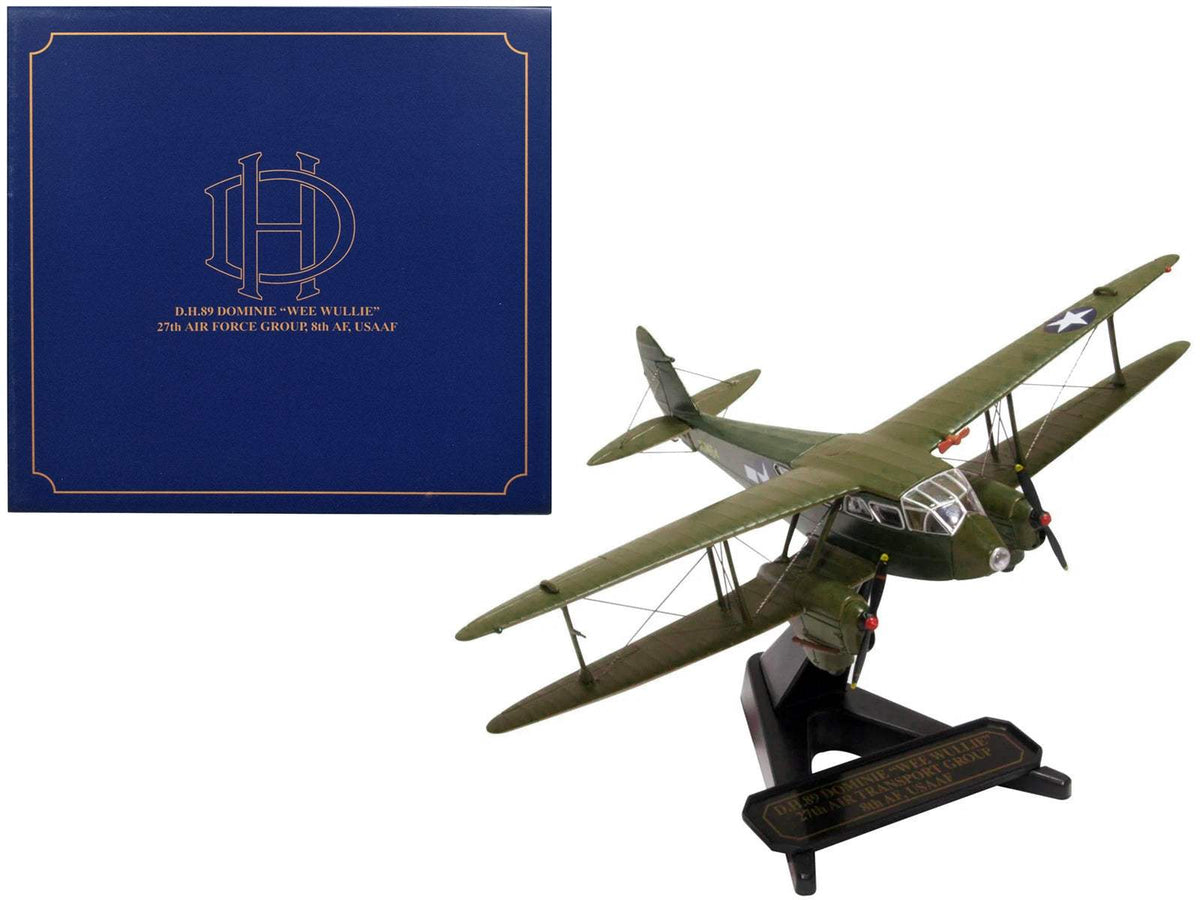 De Havilland D.H.89 Dominie Dragon Rapide Aircraft | 1/72 Diecast Aircraft Model | Oxford Diecast | Wee Wullie Series