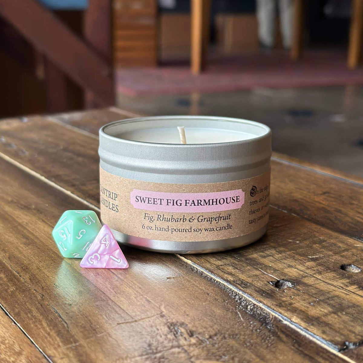 Fantasy Soy Candle | 6 Oz Candle Tin | Pure Soy Wax | Tabletop Fantasy Gaming