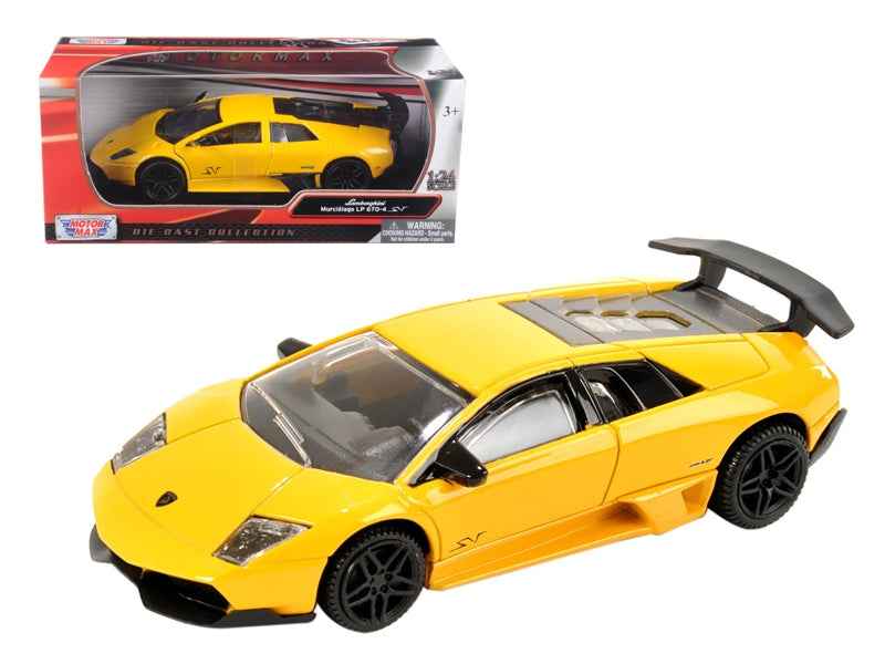 Lamborghini Murcielago LP 670 4 SV Yellow | 1/24 Diecast Model Car | Motormax | Collector Quality