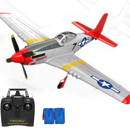 750MM 29.5 Inch Large Remote Control P51 P51D Mustang RC Plane - ToylandEU