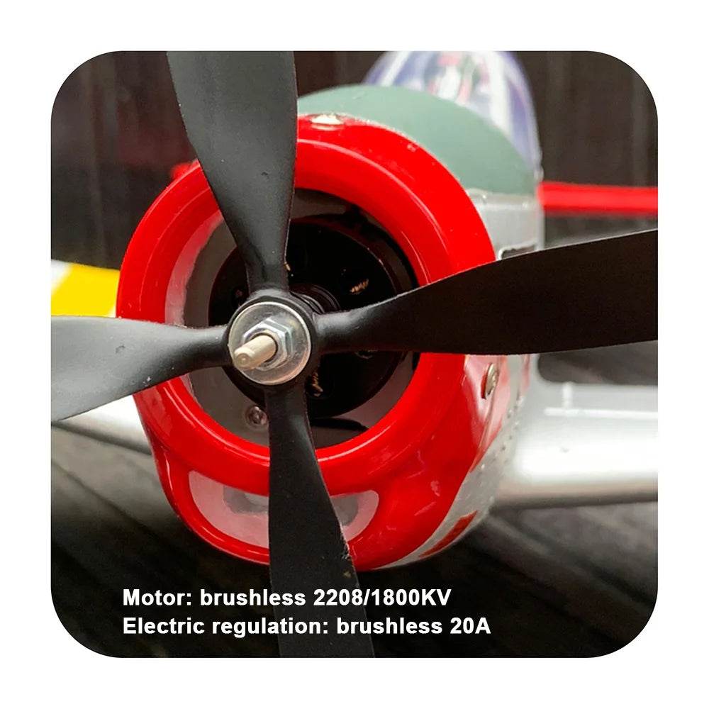 750MM 29.5 Inch Large Remote Control P51 P51D Mustang RC Plane - ToylandEU