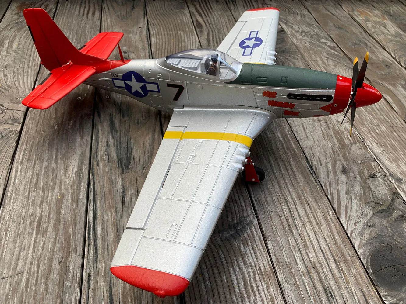 750MM 29.5 Inch Large Remote Control P51 P51D Mustang RC Plane - ToylandEU