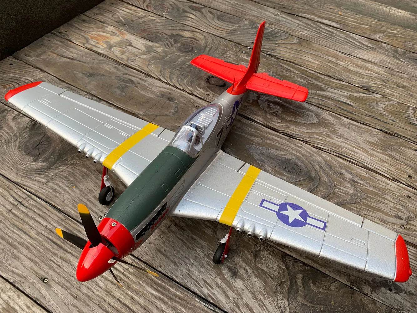 750MM 29.5 Inch Large Remote Control P51 P51D Mustang RC Plane - ToylandEU