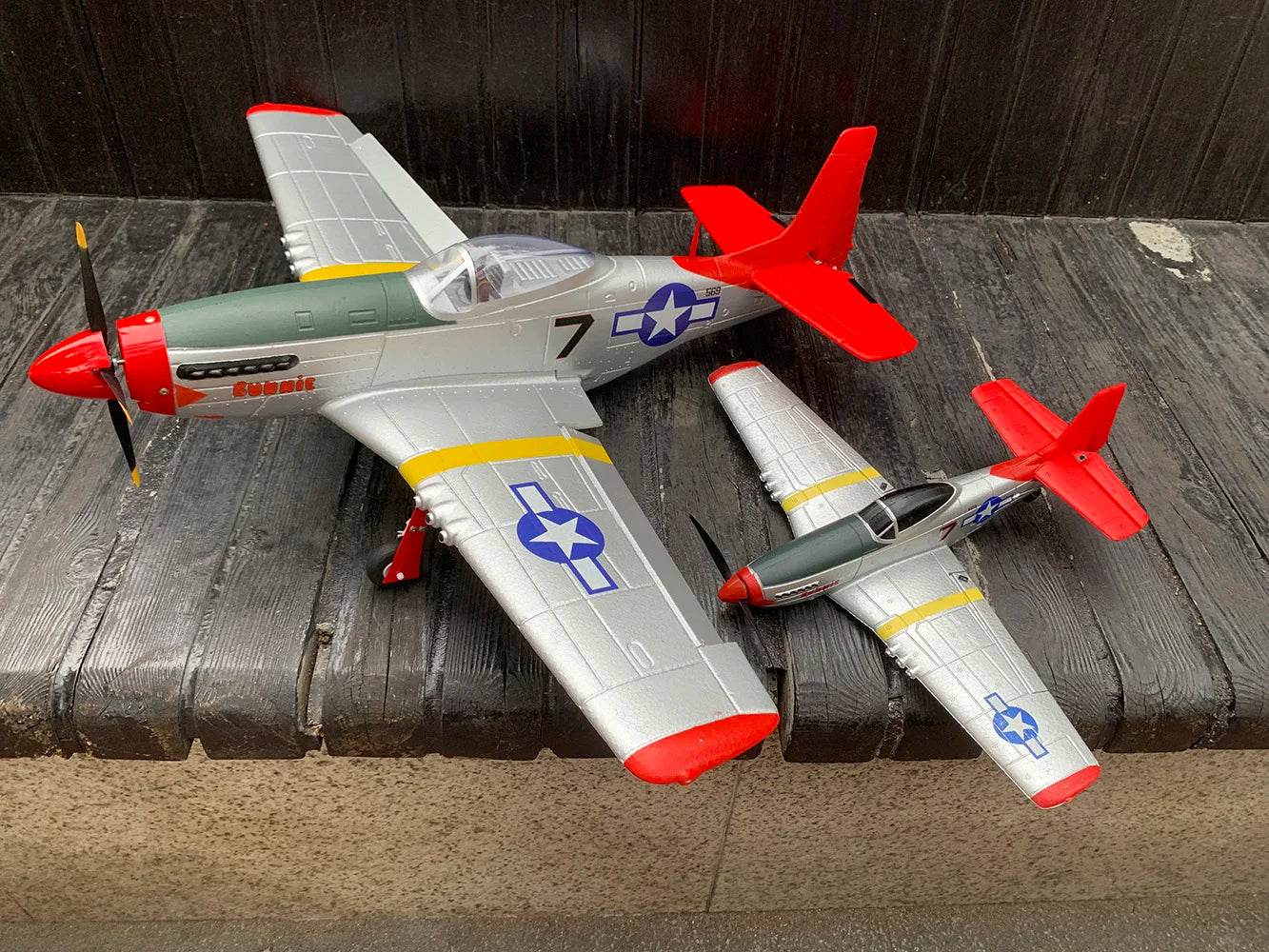 750MM 29.5 Inch Large Remote Control P51 P51D Mustang RC Plane - ToylandEU