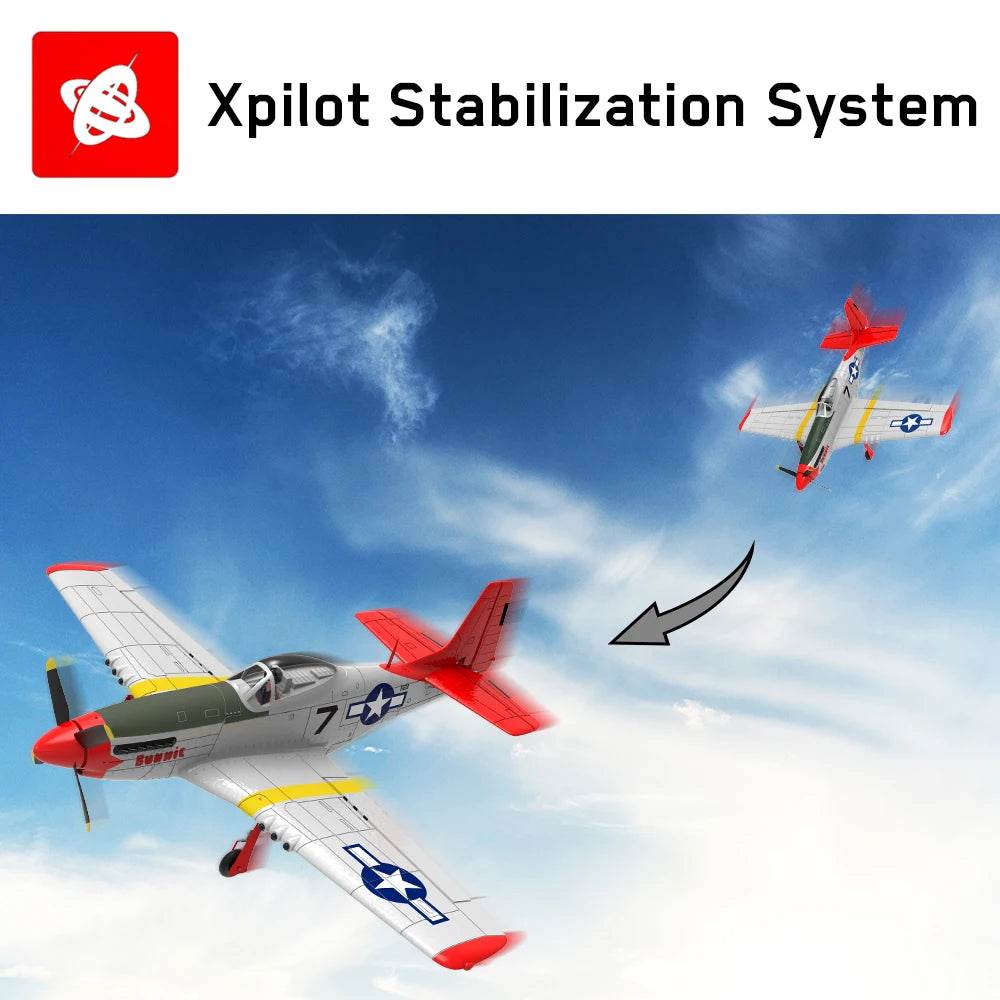 750MM 29.5 Inch Large Remote Control P51 P51D Mustang RC Plane - ToylandEU