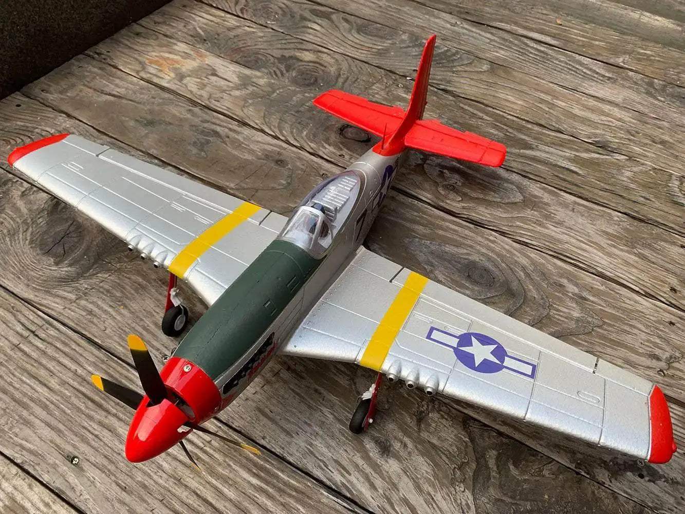  750MM 29.5" P51D Mustang Brushless RC Airplane Glider -  ToylandEU™