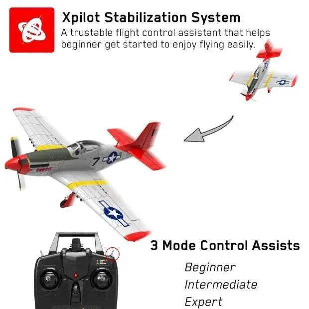  750MM 29.5" P51D Mustang Brushless RC Airplane Glider -  ToylandEU™