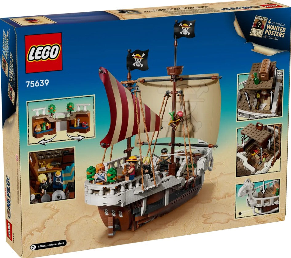 LEGO® One Piece Going Merry Pirate Ship | 1,376 Pieces | Ages 10+ | Set 75639