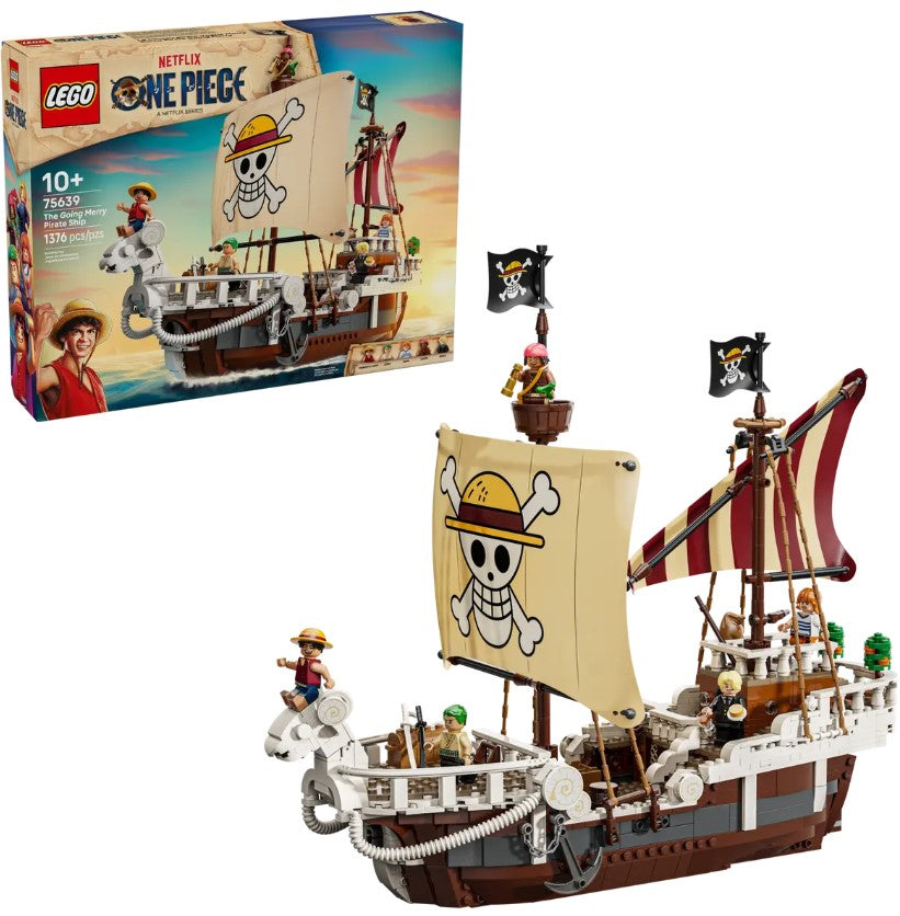 LEGO® One Piece Going Merry Pirate Ship | 1,376 Pieces | Ages 10+ | Set 75639