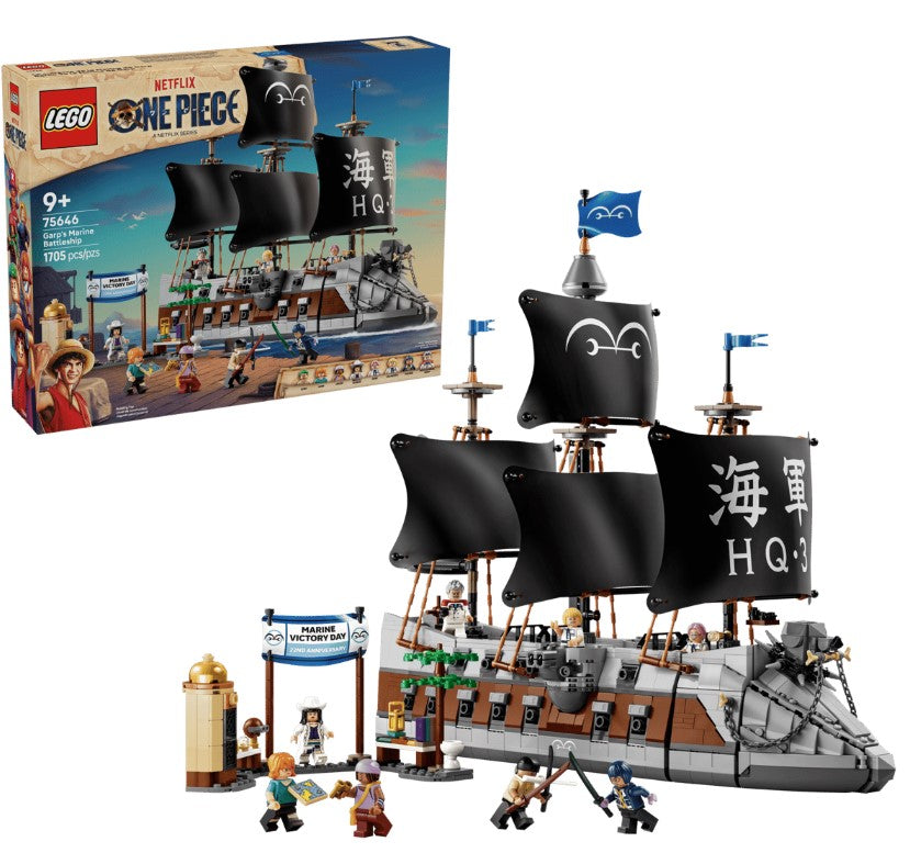LEGO® One Piece Garp Marine Battleship | 1705 Pieces | Ages 9+