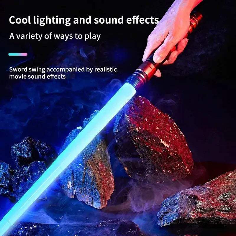 75cm RGB Lightsaber For Kids Red Blue Laser Sword Toy - ToylandEU