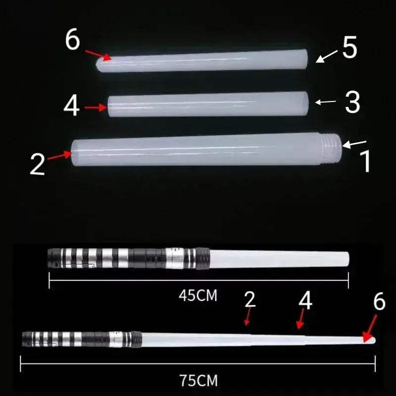 75cm RGB Lightsaber For Kids Red Blue Laser Sword Toy - ToylandEU