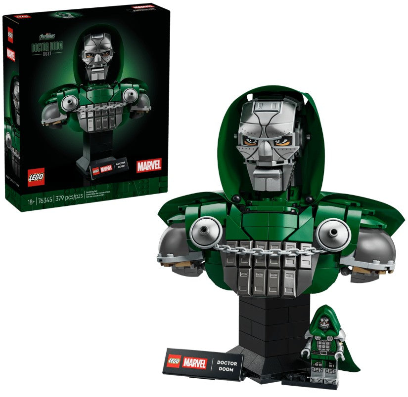 LEGO® Marvel Doctor Doom Bust | 379 Pieces | Ages 18 And Up | Set 76345
