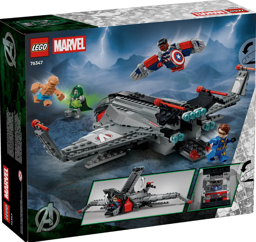 LEGO® Marvel Doomsday Quinjet Set | 433 Pieces | Ages 9+