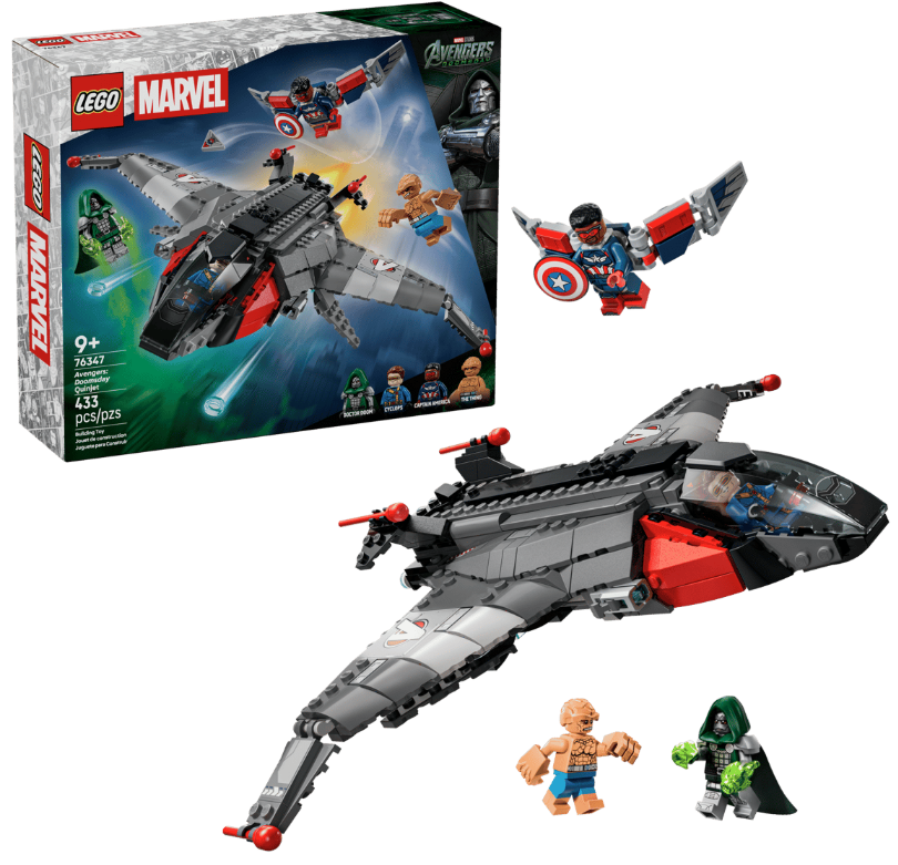 LEGO® Marvel Doomsday Quinjet Set | 433 Pieces | Ages 9+