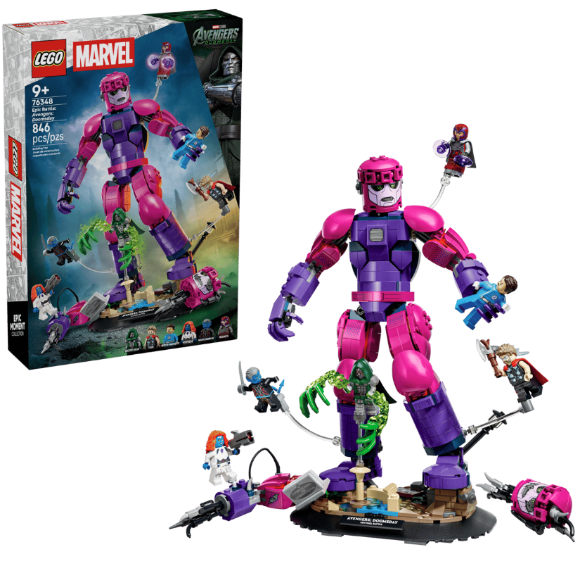 LEGO® Marvel Building Set | Avengers Doomsday Epic Battle | 846 Pieces Ages 9+
