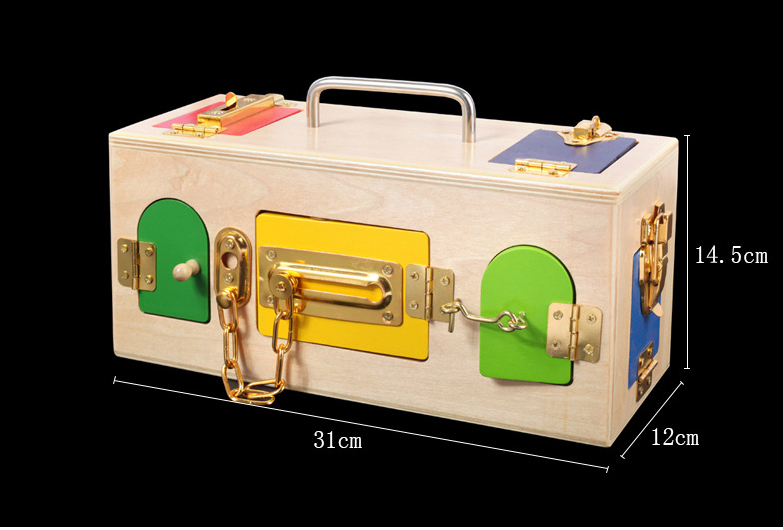 Wooden Lock Box Educational Toy for Early Childhood Development - ToylandEU