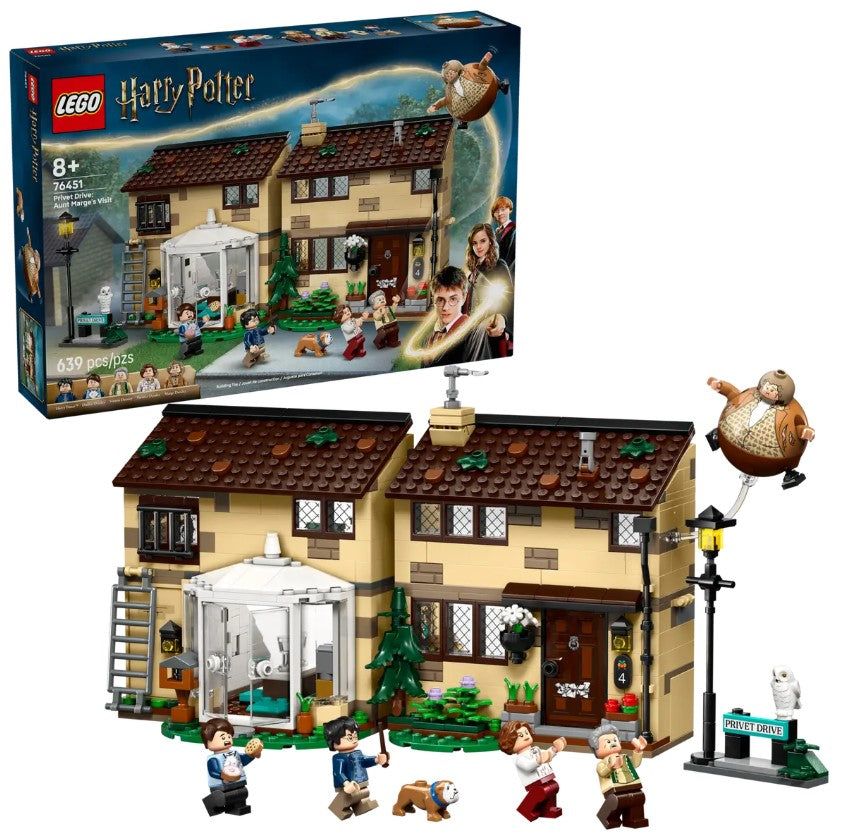LEGO® Harry Potter Privet Drive Set | 639 Pieces | Aunt Marge Visit