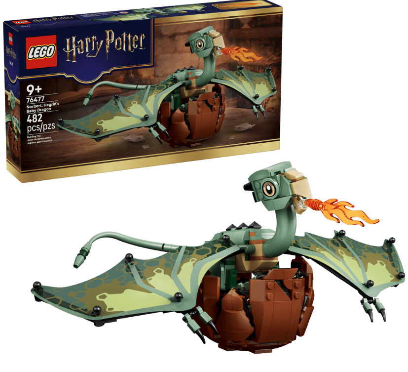 LEGO® Harry Potter Norbert Baby Dragon Building Set | 482 Pieces | Ages 9+