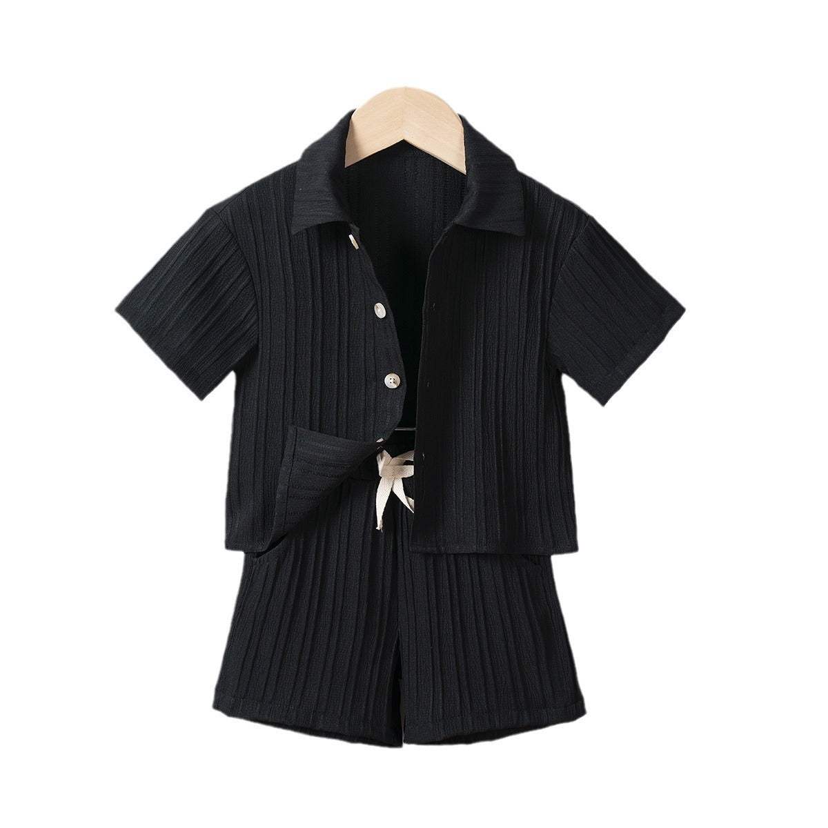 Boys' Summer T-Shirt Suit | Solid Color