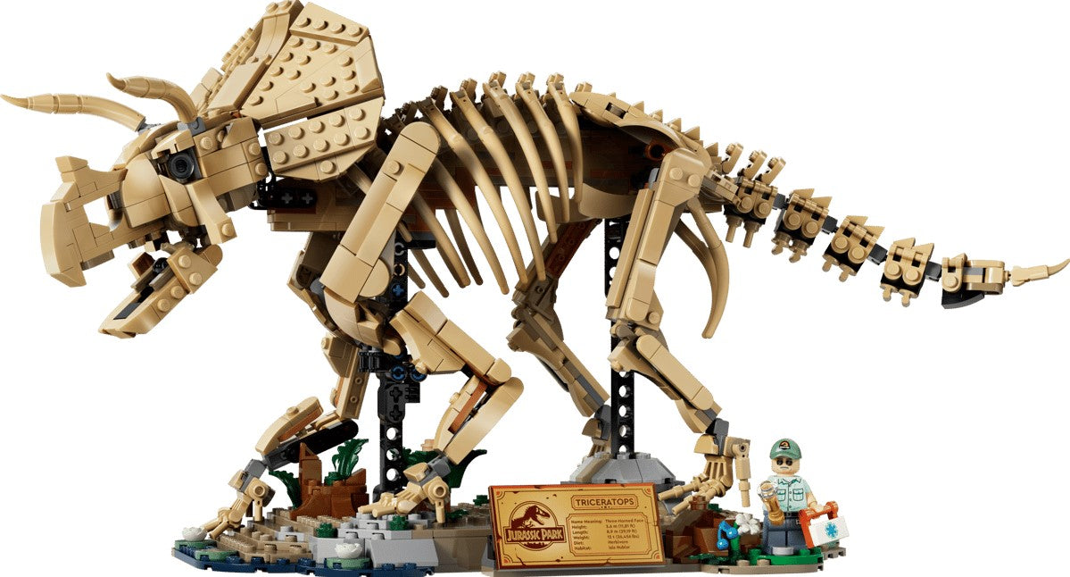 LEGO® Jurassic World Triceratops Fossil Building Set | 1154 Pieces | Ages 18+