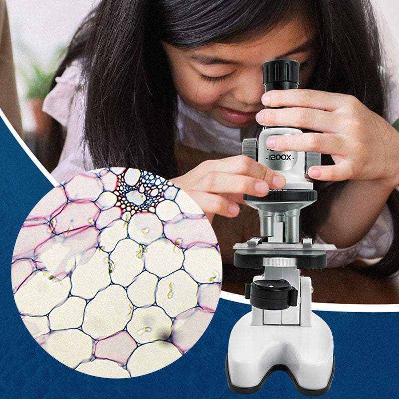 1200x HD Microscope Toy Set | Biology Science Experiment Kit