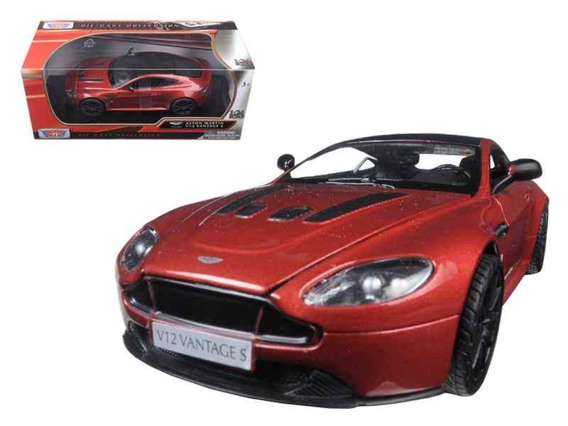 Aston Martin Vantage S V12 Red | 1/24 Diecast Model Car | Motormax | Collector Quality